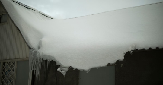 snow on roof